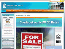 Tablet Screenshot of covenantbank.com